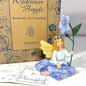 Demdaco Wildflower Angels Figurine Periwinkles for Friendship Kathy Killip NIB